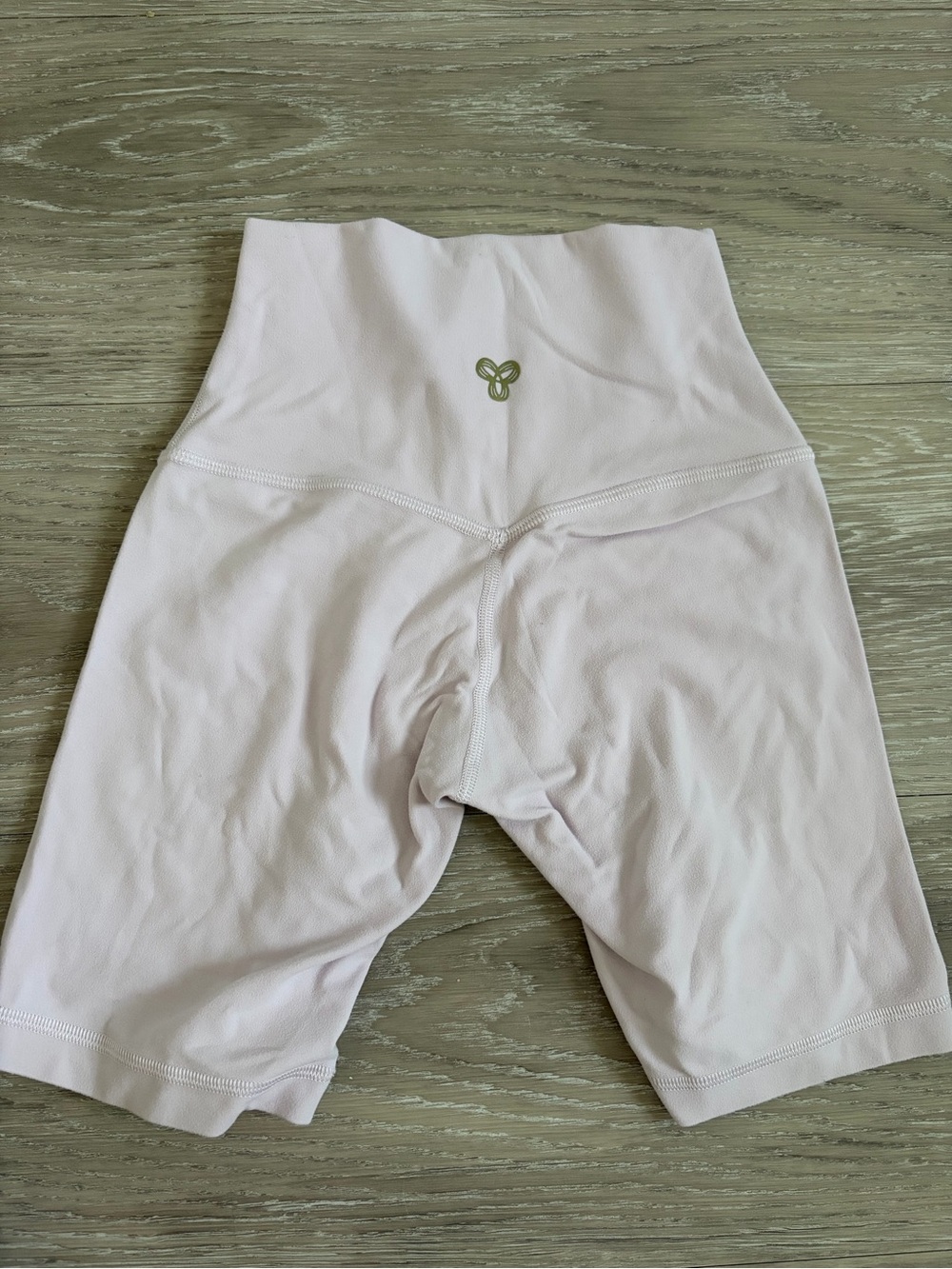 Aritzia Light Pink High-Waist Bike Shorts